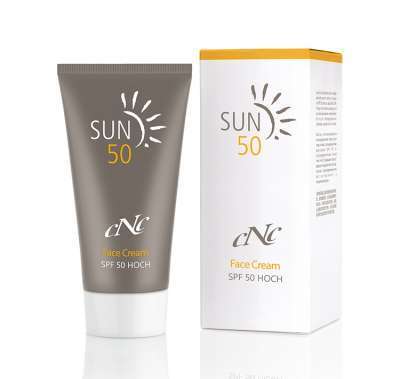 cNc Sun Face Cream, SPF 50, 50 ml